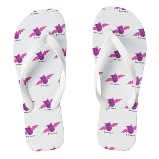 Niedliches Battastic Pink Bat Badesandalen (Fußbett)
