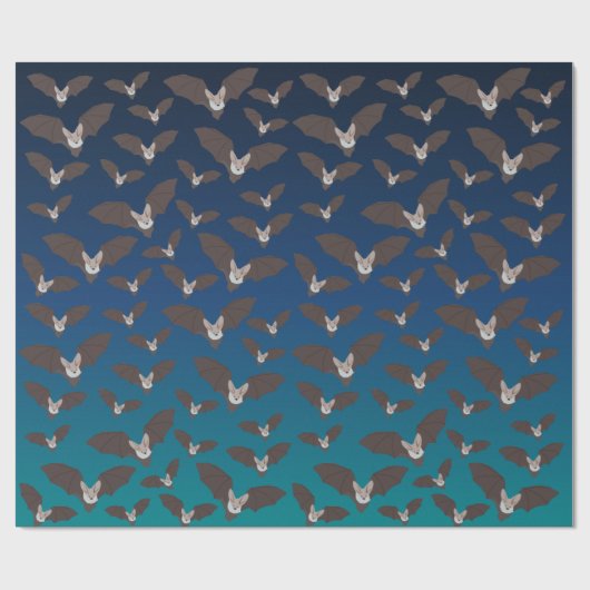 Niedliches Battmuster Geschenkpapier (Flach)