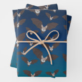 Niedliches Battmuster Geschenkpapier Set (Beispiel)