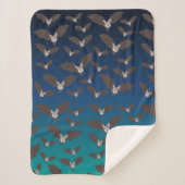 Niedliches Battmuster Sherpadecke (Vorderseite)