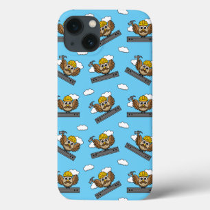 Niedliches Bauarbeiter-Owl mit Hard Hat Cartoon Case-Mate iPhone Hülle