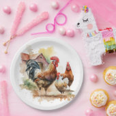 Niedliches Bauernhüttenfest liebt Party Pappteller (Party)