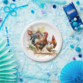 Niedliches Bauernhüttenfest liebt Party Pappteller (Party)