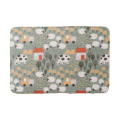 Niedliches Bauernmuster Badematte (Vorderseite)