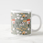 Niedliches Bauernmuster Jumbo-Tasse (Rechts)