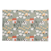 Niedliches Bauernmuster Kissenbezug (Rückseite)