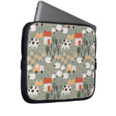 Niedliches Bauernmuster Laptopschutzhülle (Vorne Rechts)
