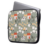 Niedliches Bauernmuster Laptopschutzhülle (Vorderseite Links)