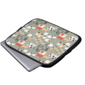 Niedliches Bauernmuster Laptopschutzhülle (Vorne Knopf)