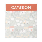 Niedliches Bauernmuster Notizblock (Vorderseite)