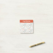 Niedliches Bauernmuster Post-it Klebezettel (Auf Schreibtisch)