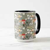 Niedliches Bauernmuster Tasse (VorderseiteRechts)
