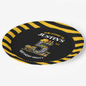 Niedliches Baugewerbe 5. Geburtstagsparty Pappteller (Schrägansicht)