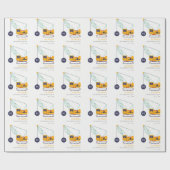 Niedliches Baukranfahrzeug jeden Geburtstag Geschenkpapier (Flach)