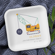 Niedliches Baukranfahrzeug jeden Geburtstag
