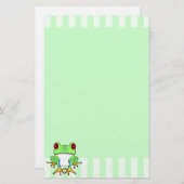 Niedliches Baum-Frosch-Briefpapier Briefpapier (Vorne/Hinten)