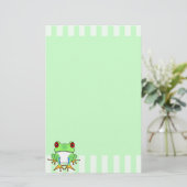 Niedliches Baum-Frosch-Briefpapier Briefpapier (Stehend Vorderseite)