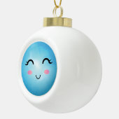 Niedliches Baum Keramik Kugel-Ornament (Rechts)