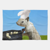 Niedliches BBQing Eichhörnchen Geschirrtuch (Horizontal)