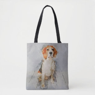 Niedliches Beagle-Porträt Tasche
