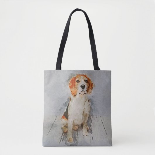 Niedliches Beagle-Porträt Tasche (Vorderseite)