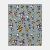 Niedliches Beängstigendes Funny Halloween Fleecedecke (Vorderseite)