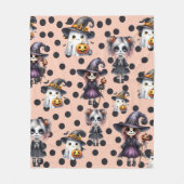 Niedliches Beängstigendes Funny Halloween Fleecedecke (Vorderseite)