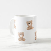Niedliches Bear Watercolor-Design - Einfache Tasse (Vorderseite Links)