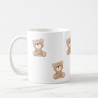 Niedliches Bear Watercolor-Design - Einfache Tasse