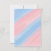 Niedliches Bear Winter Animal Reveal Party Dankeskarte (Rückseite)