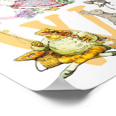 Niedliches Beatrix Potter Alphabet Kinderzimmer Poster (Ecke)