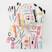 Niedliches Beautician Wrapping Paper Geschenkpapier Set (Beispiel)