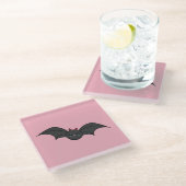 Niedliches Becken Glasuntersetzer (Schrägansicht)