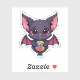 Niedliches Becken mit farbenfrohem Lollipop Aufkleber