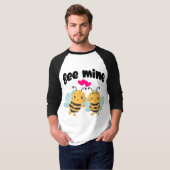Niedliches "Bee mine"-Design T-Shirt (Vorne ganz)
