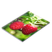 Niedliches Beeren Foto Himbeeren BlackBerry Obst Notizblock (Linke Seite)