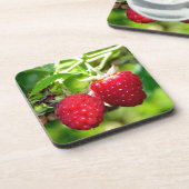 Niedliches Beeren Foto Himbeeren BlackBerry Obst Untersetzer (Linke Seite)