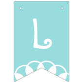 Niedliches Begrüßungsbaby rosa Blau, benutzerdefin Wimpelkette (Dritte Fahne)