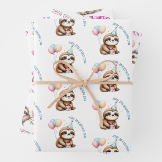 niedliches Begrüßungsgeschenk Geschenkpapier Set (Beispiel)