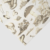 Niedliches Beige Mushroom Frosch Schneckenwaldmust Seidenpapier (Detail)