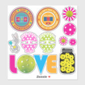 Niedliches Beipackzettel 003, groß Aufkleber (Blatt)