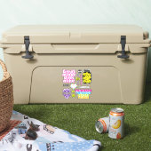 Niedliches Beipackzettel 007, groß Aufkleber (Kühler)