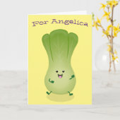 Niedliches Beispiel für den Cartoon eines Babybuch Karte (Gelbe Blume)