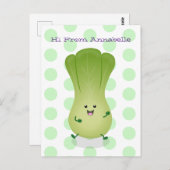 Niedliches Beispiel für den Cartoon eines Babybuch Postkarte (Vorne/Hinten)