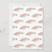 Niedliches beliebiges Alter Geburtstag Einhorn Bal Einladung (Rückseite)