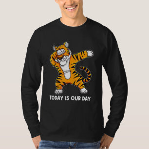 Niedliches Bengalisches Tiger Dabbing Geburtstag S T-Shirt
