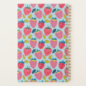 Niedliches, benutzerdefiniertes Erdbeermuster Planer (Rückseite)