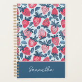 Niedliches, benutzerdefiniertes Erdbeermuster Planer (Vorderseite)