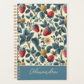 Niedliches, benutzerdefiniertes Erdbeermuster Planer (Vorderseite)