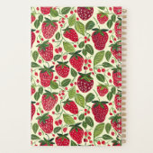 Niedliches, benutzerdefiniertes Erdbeermuster Planer (Rückseite)